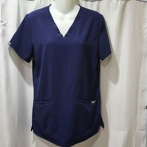 Women’s Blue Casma Figs Scrub Top M